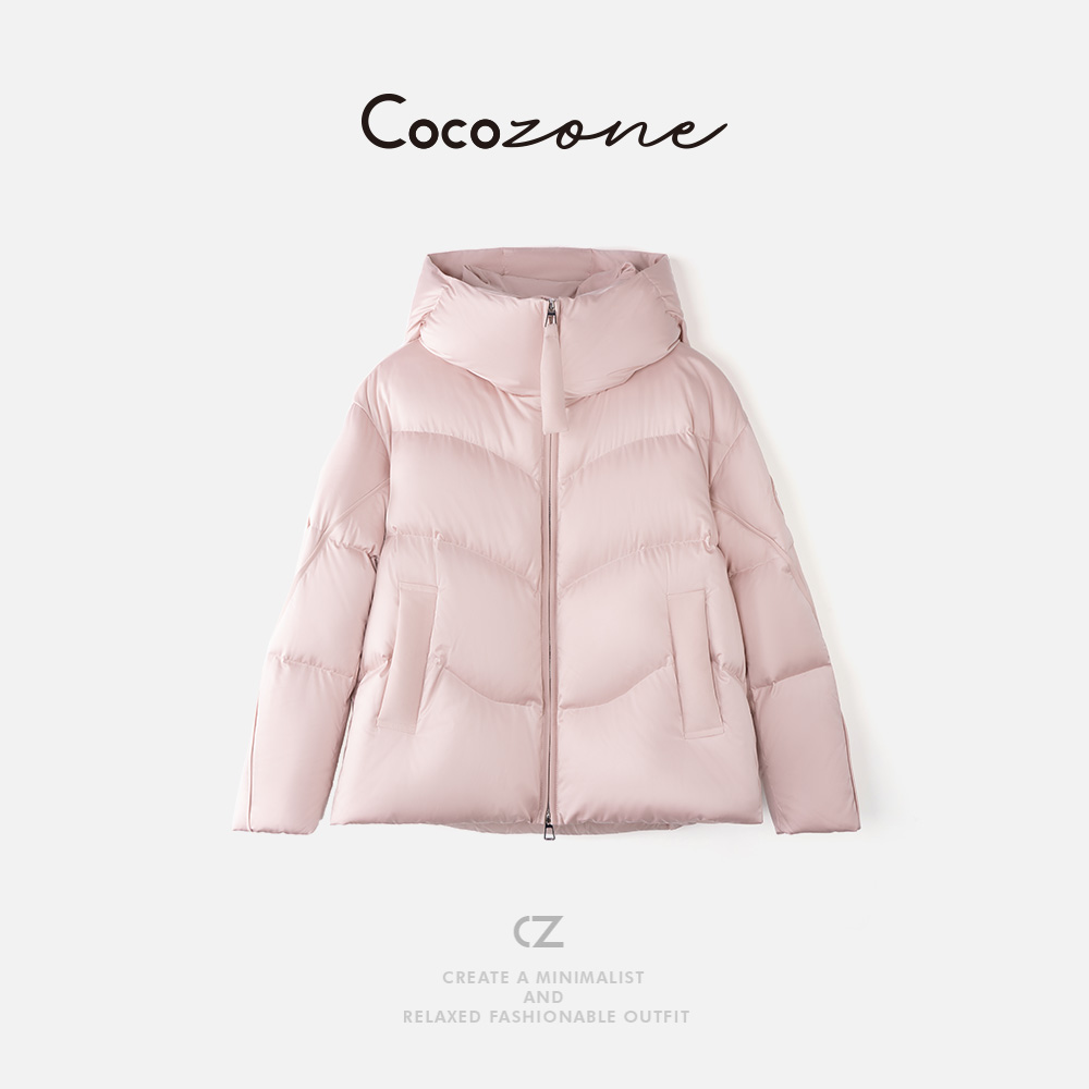 COCO ZONE 刘一一 “95科鲁达2.0”连帽拉链温暖感鹅绒服 CD2A244