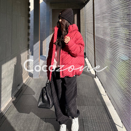 COCO ZONE 刘 一一 “云朵鹅”90白鹅绒双拉链鹅绒服 CD2A3155