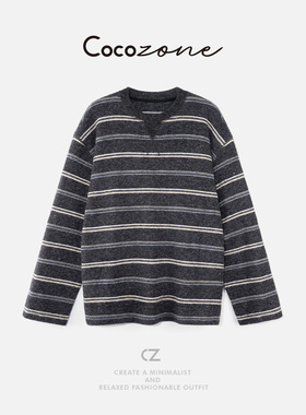 COCO ZONE 刘 一一 圆领罗纹领口长袖T恤 CD1A1717