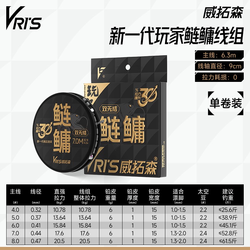 玩家鲢鳙线组主线组成品无结大物巨物鱼线高端主线成品套装