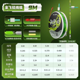 全飞铅线组主线组成品双金刚结鱼线草鱼鳊鱼翘嘴行程大物线组