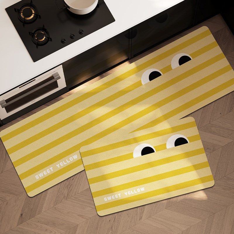 厨房地垫防滑可擦免洗高端专用脚垫家用硅藻泥吸水吸油速干垫子,居家布艺,厨房地垫,淘宝优惠券,粉丝福利购,淘宝优惠卷