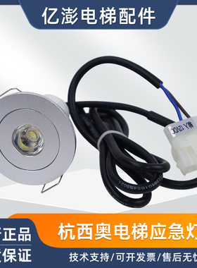 电梯应急灯 XAA417AK1 306-11轿厢欧朗照明灯DC12V西子奥的斯筒灯