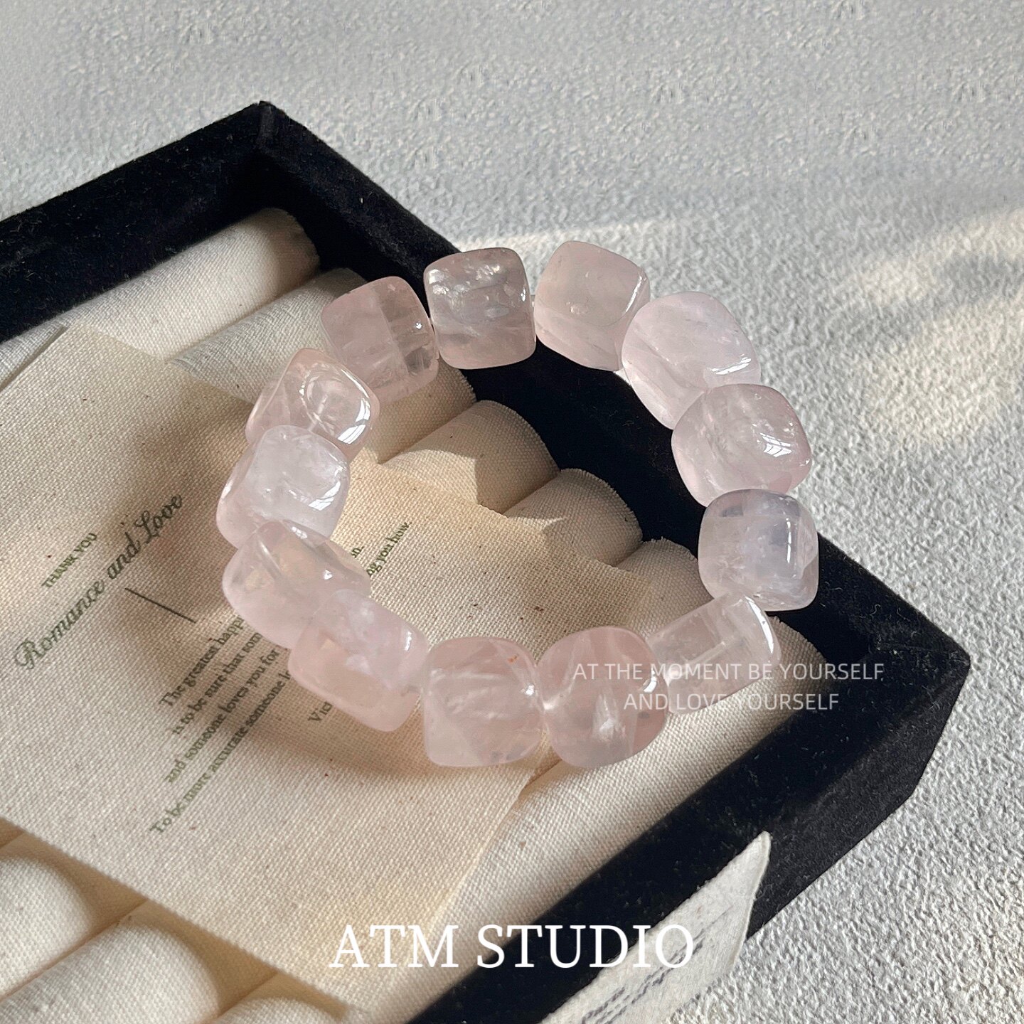 「方糖」天然粉水晶手串女小众设计高级感手链精致温柔甜美粉晶,饰品/流行首饰/时尚饰品新,手链,淘宝优惠券,粉丝福利购,淘宝优惠卷