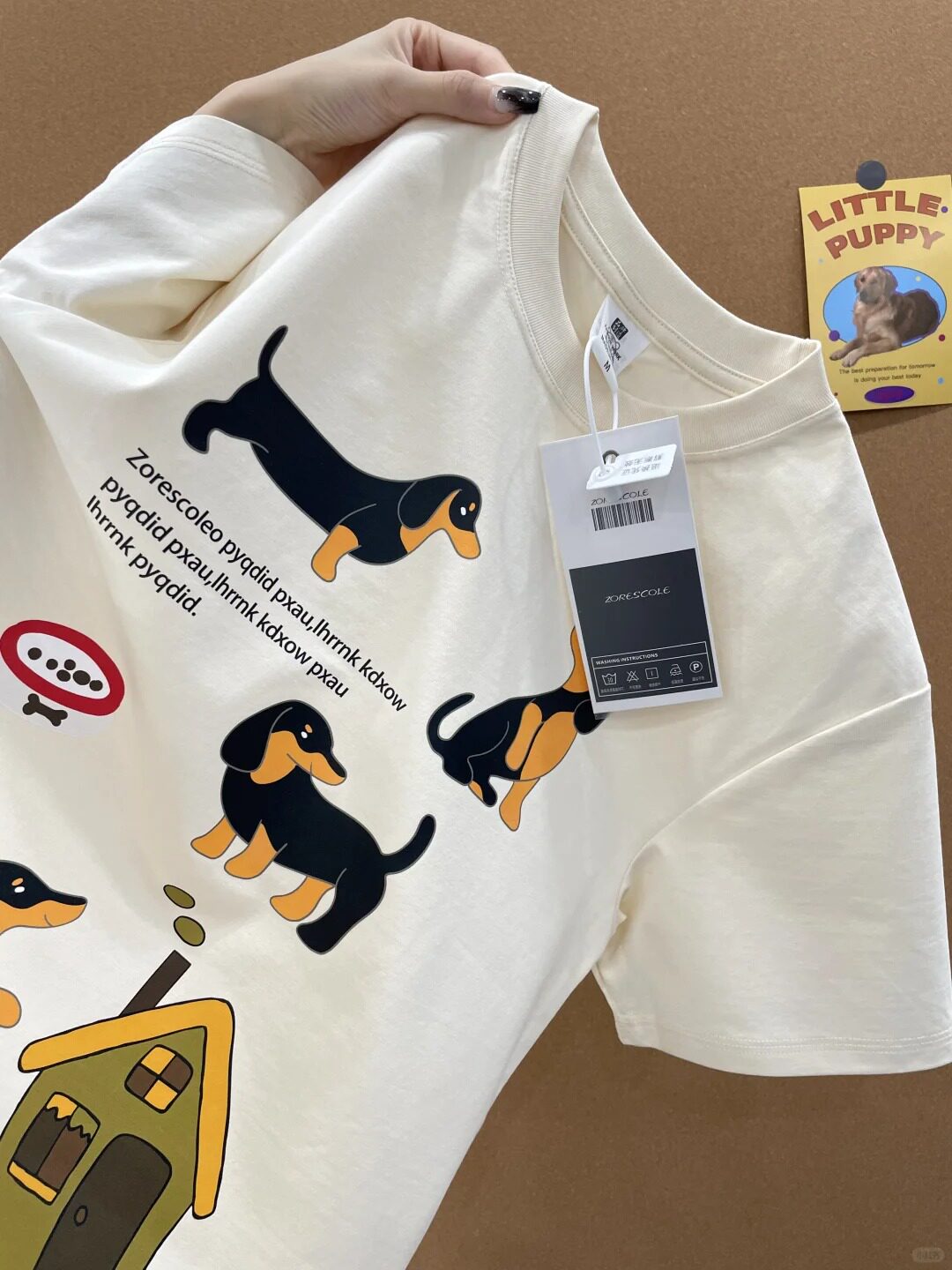 日系卡通可爱动物短袖T恤衫女2024夏季情侣款ins休闲百搭小众上衣