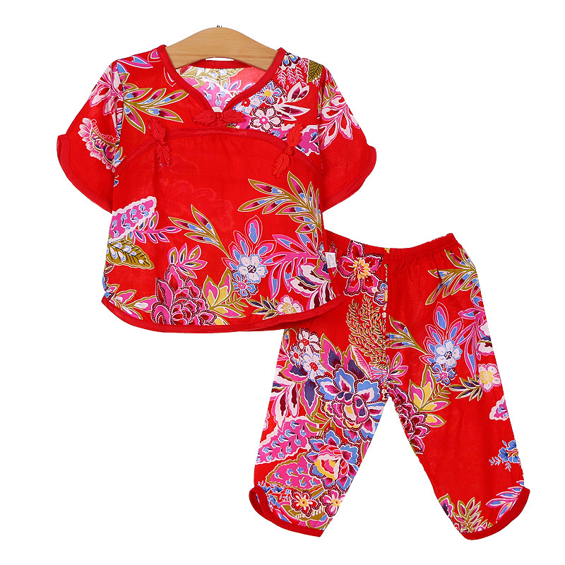夏季儿童居家服女童睡衣宝宝东北