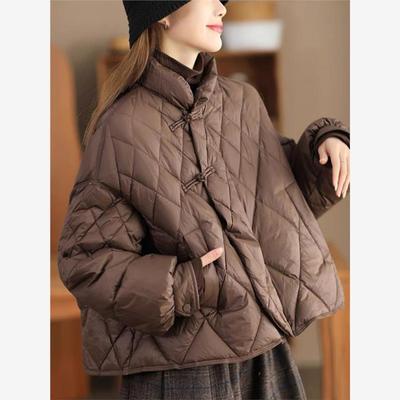新中式盘扣羽绒棉服女202