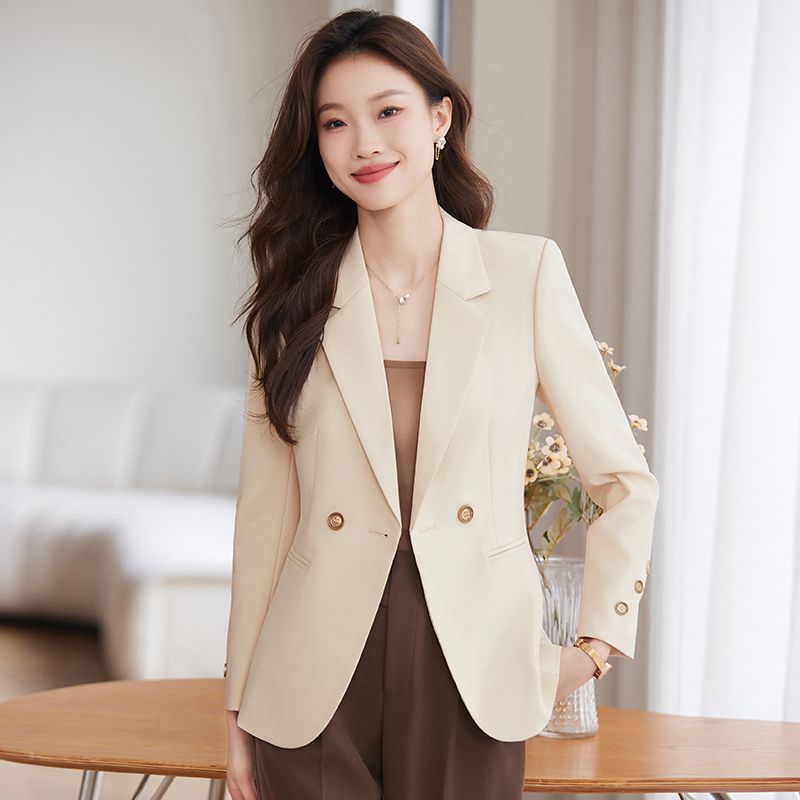 高档小西装外套女高级感2024新款春秋季韩版宽松气质休闲职业西服