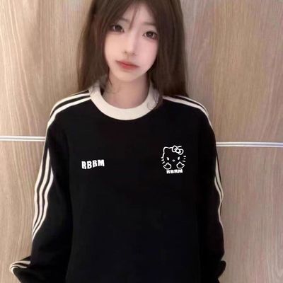 美式百搭黑色圆领反季卫