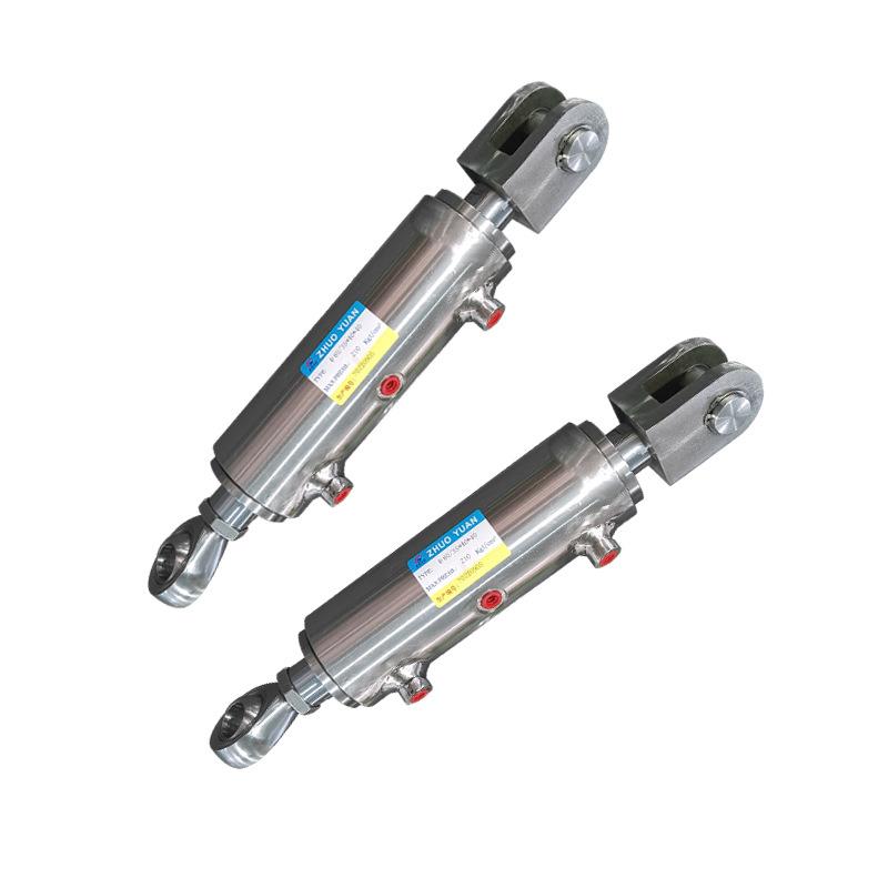 东莞带磁液压油缸磁力双耳环薄型油缸非标304不锈钢油缸厂家