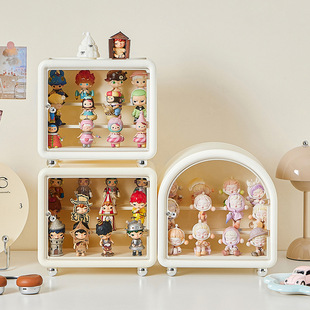 盲盒收纳盒桌面壁挂式透明展示柜客厅宿舍玩偶手办公仔收藏置物架