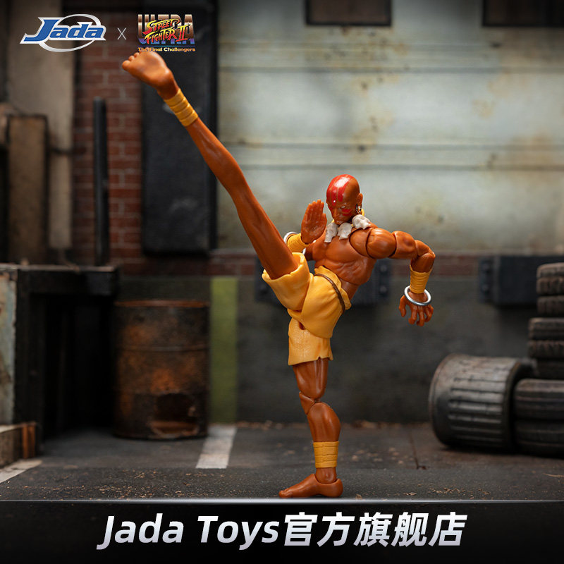 Jada toys 街头霸王2 1/12 达尔西姆 长臂 6寸可动手办 男生礼物