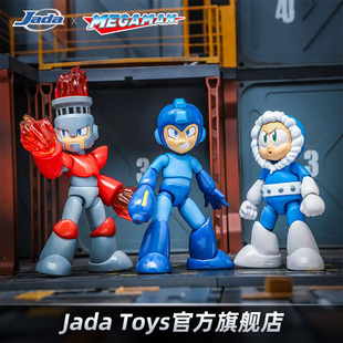 Mega 可動手辦人偶 Jada 火焰人 冰凍人 洛克人 Toys佳達1 Man