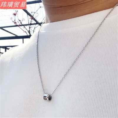 网红Boussole collier hommes acier inoxydable collier pour le