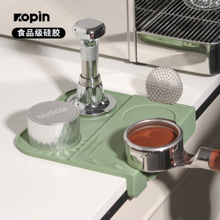 转角压粉垫咖啡吧台布粉压粉硅胶垫多功能器具收纳垫桌面压粉底座