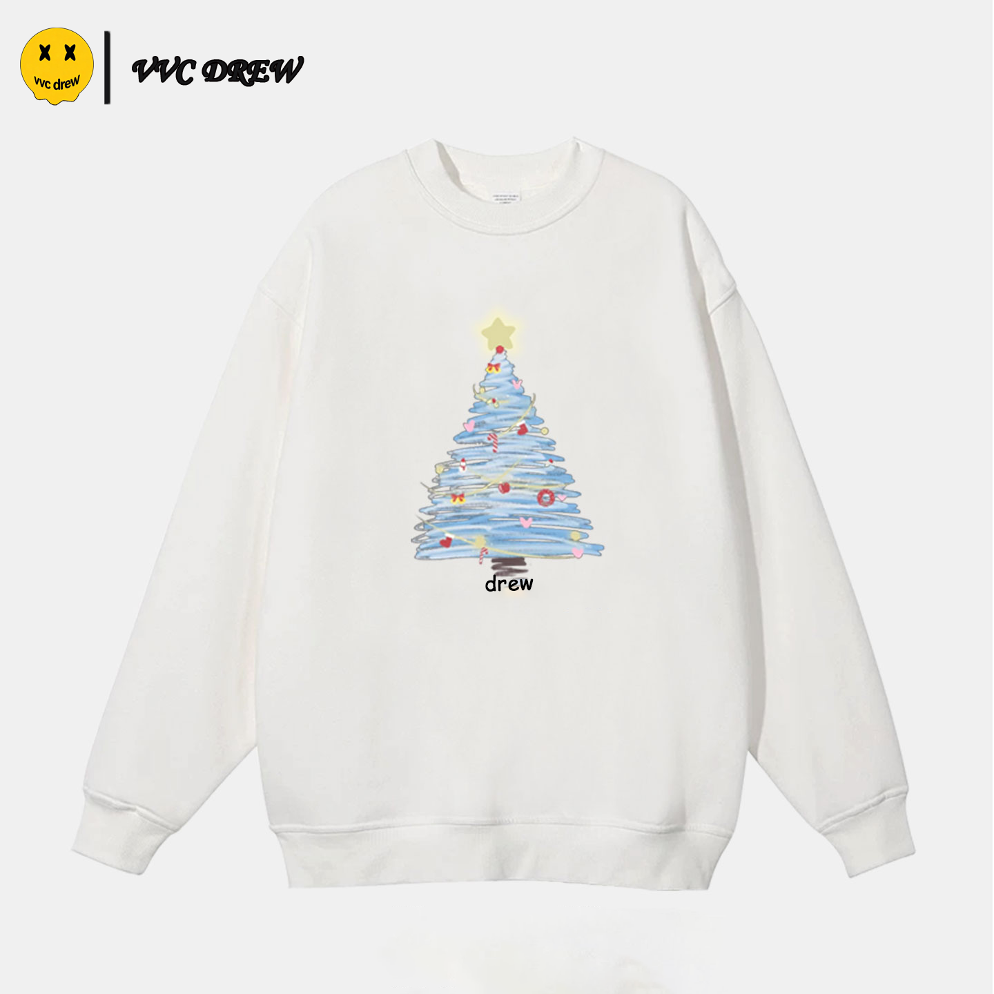 drew官方旗舰店美式潮牌宽松卫衣男女款2025秋冬新款简约长袖上衣