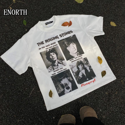 「ENORTH」Sex Pistols摇滚乐队海报印花短袖T恤cleanfit纯棉半袖