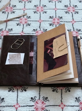 古董花园TN标准随身旅行手帐本复古高颜值随身记录本皮日记事本子