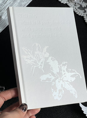 复古流光百合A6空白笔记本高颜值ins加厚记事本学生日记手账本子