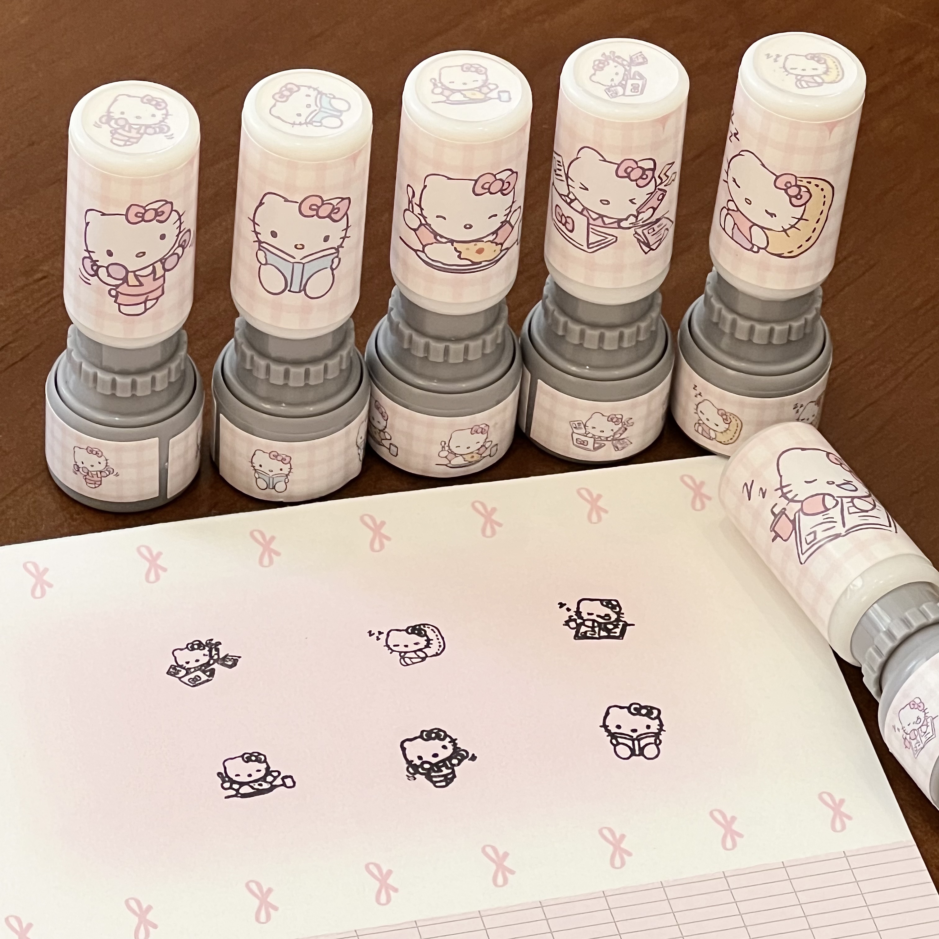 可爱Kitty猫光敏按压式印章