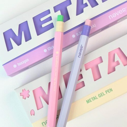 neve樱语六角杆金属中性笔0.5mm