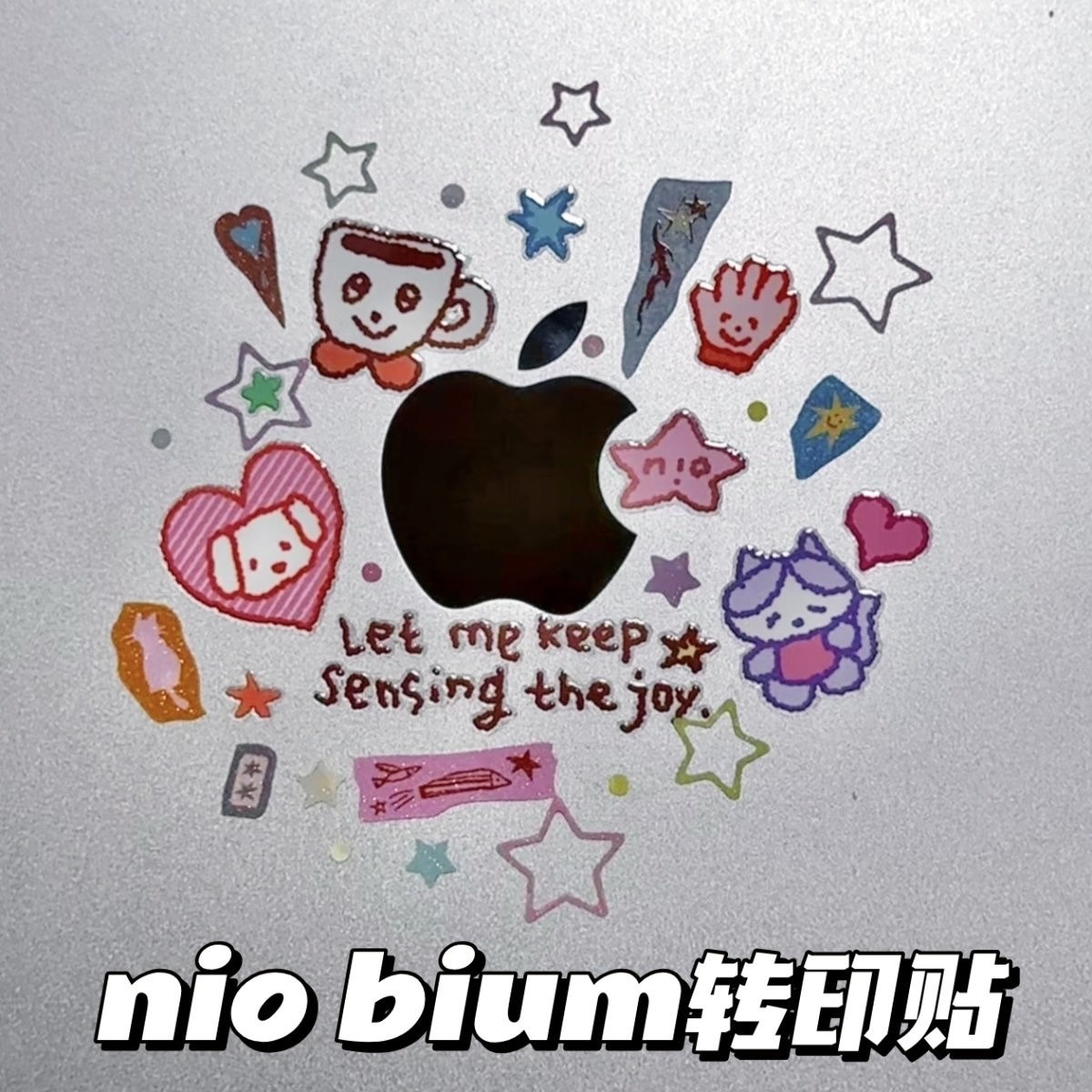 可爱niobium转印贴纸电脑装饰贴