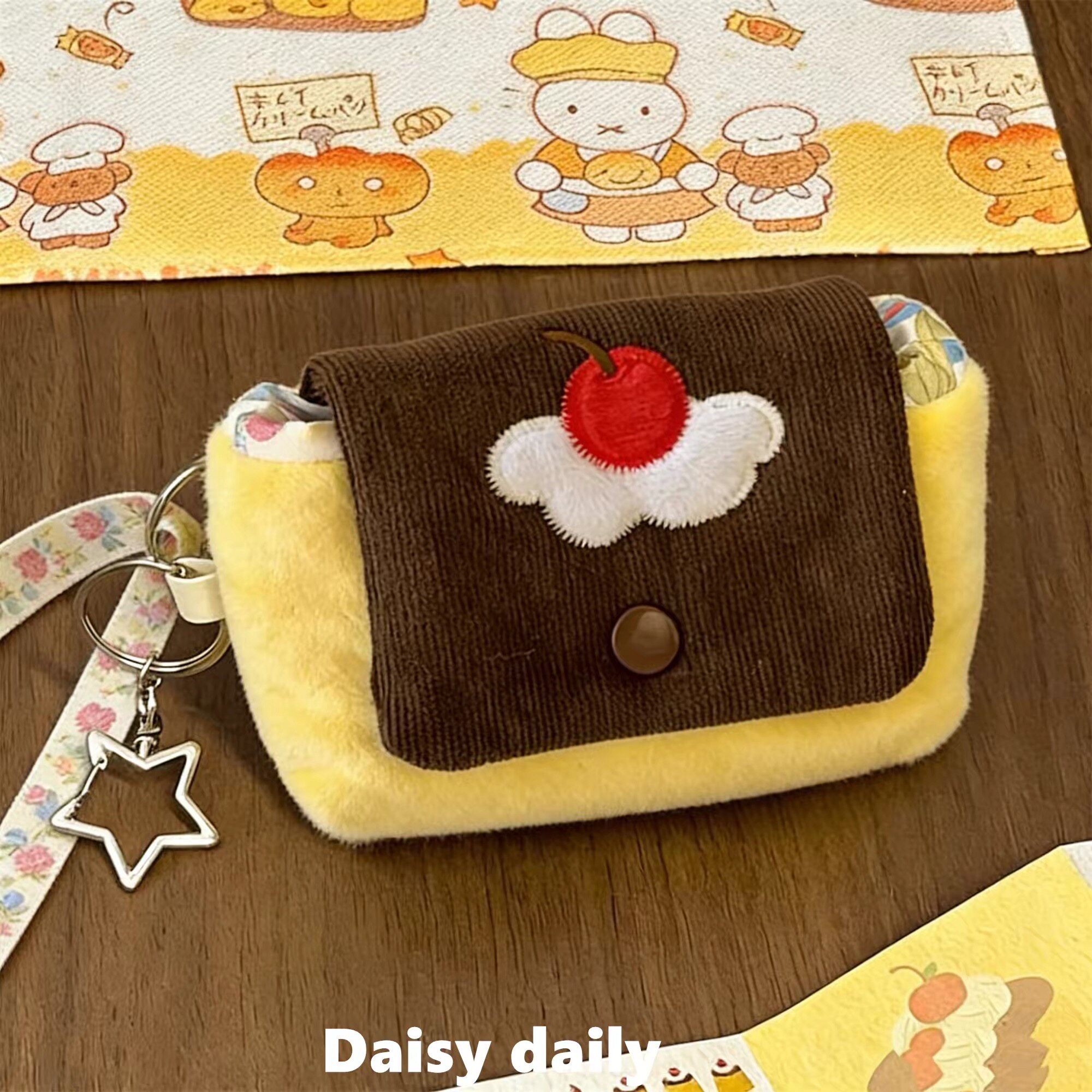 可爱布丁卡包多功能便携零钱包图片