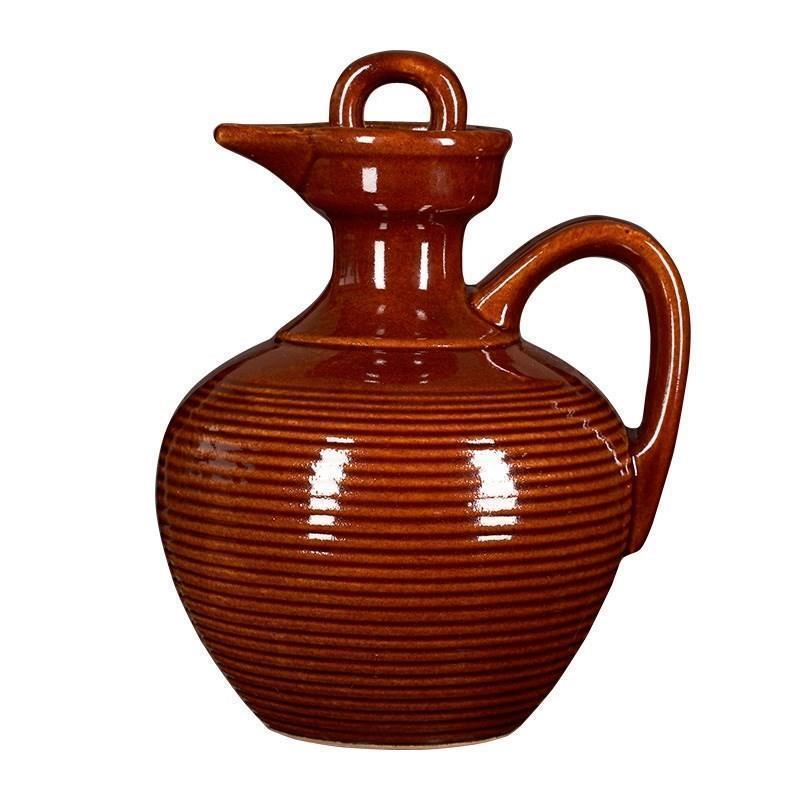 陶瓷油壶油壶陶瓷油罐大号厨房罐子长嘴大容量仿古陶瓷keyue