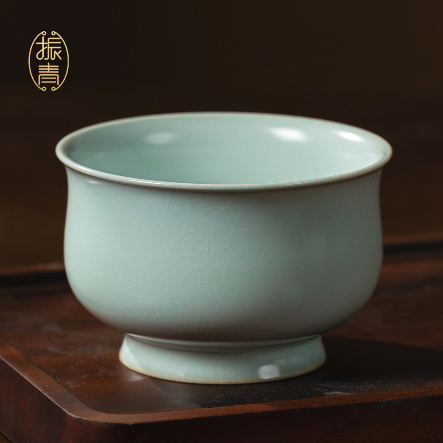 汝窑炉式杯主人杯单杯青瓷品茗杯中式景德镇手工薄胎汝瓷原矿茶杯,餐饮具,茶杯,淘宝优惠券,粉丝福利购,淘宝优惠卷