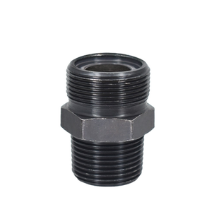 高压碳钢液压对丝JB984直通体公制O型A型ZG英制锥螺纹变径管接头