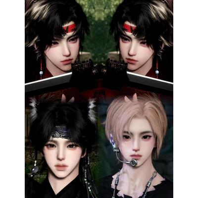 发6竹下少年郎星光少年鲜衣怒马少年郎叶嘿嘿逆水寒手游捏脸男