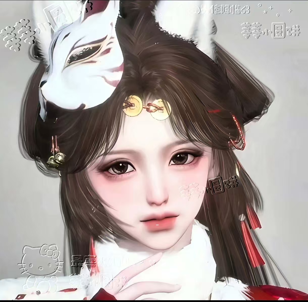 【秒发】狸秋酿｜莘莘小圆饼 逆水寒手游捏脸女角色通用 原版