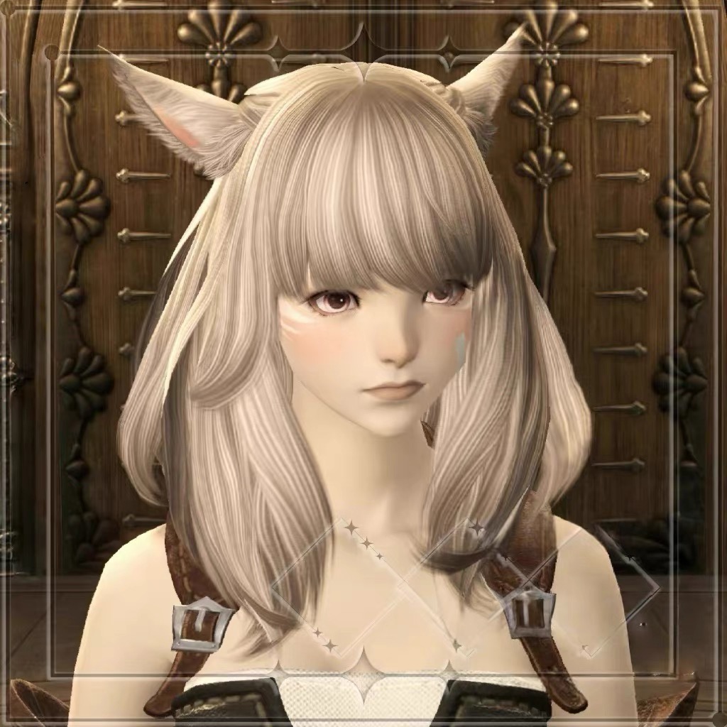 【FF14手游】月猫/猫娘/护月之民最终幻想14水晶世界捏脸QQ14捏脸