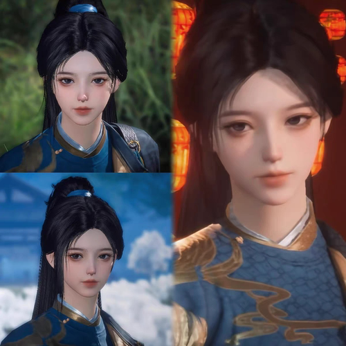 新出的头发好有少年感 燕云十六声端游手游通用女捏脸 全门派通用