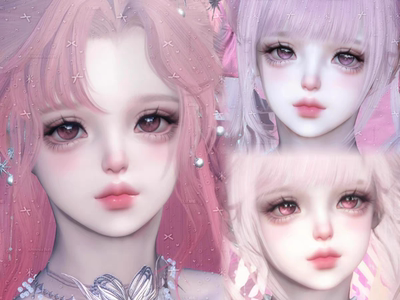 2.0 草莓糖 豹米花 米花原创 粉粉嘟很安心 逆水寒手游捏脸女通用