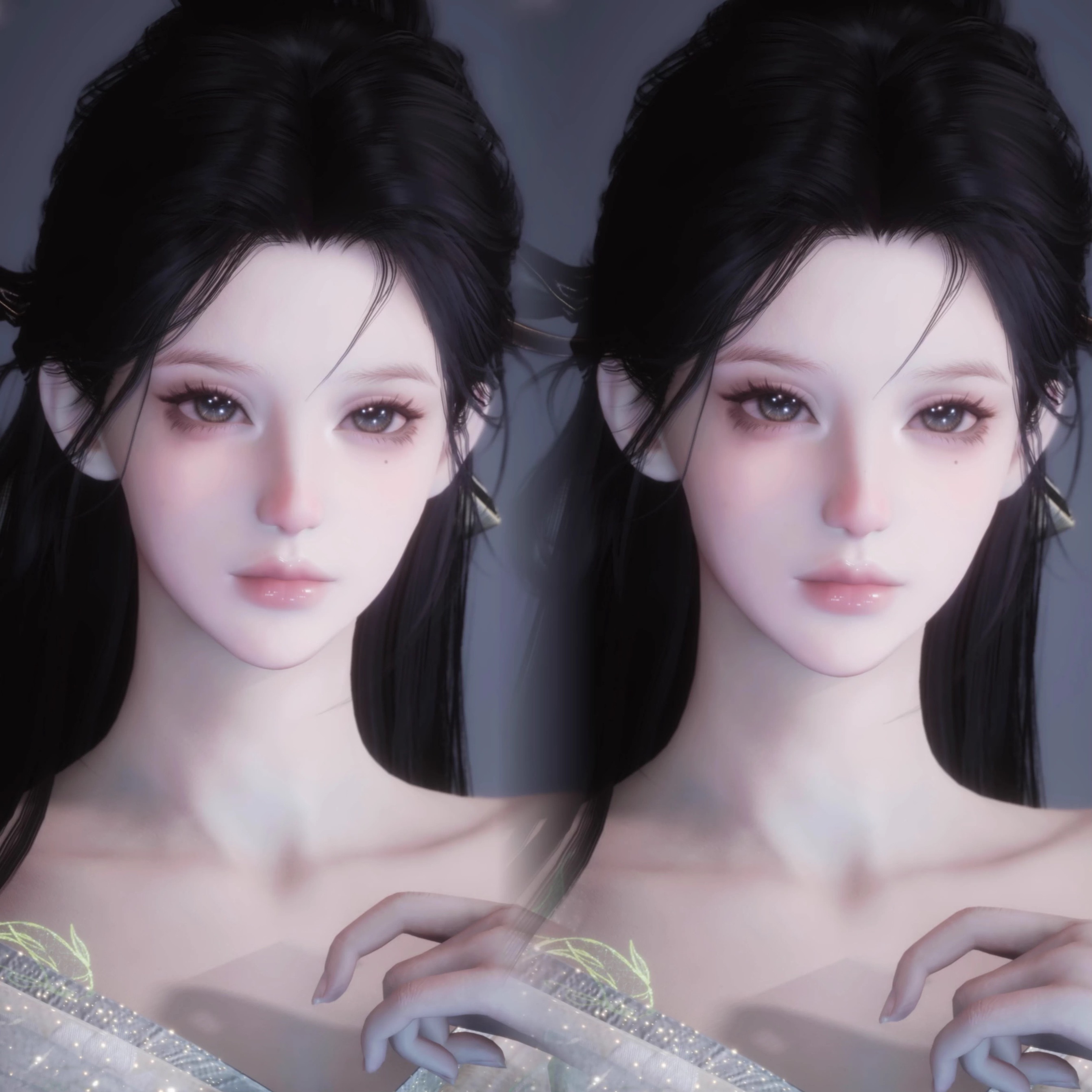 秒发 寒素 燕云十六声捏脸女 国服端游手游通用捏脸女 清冷感