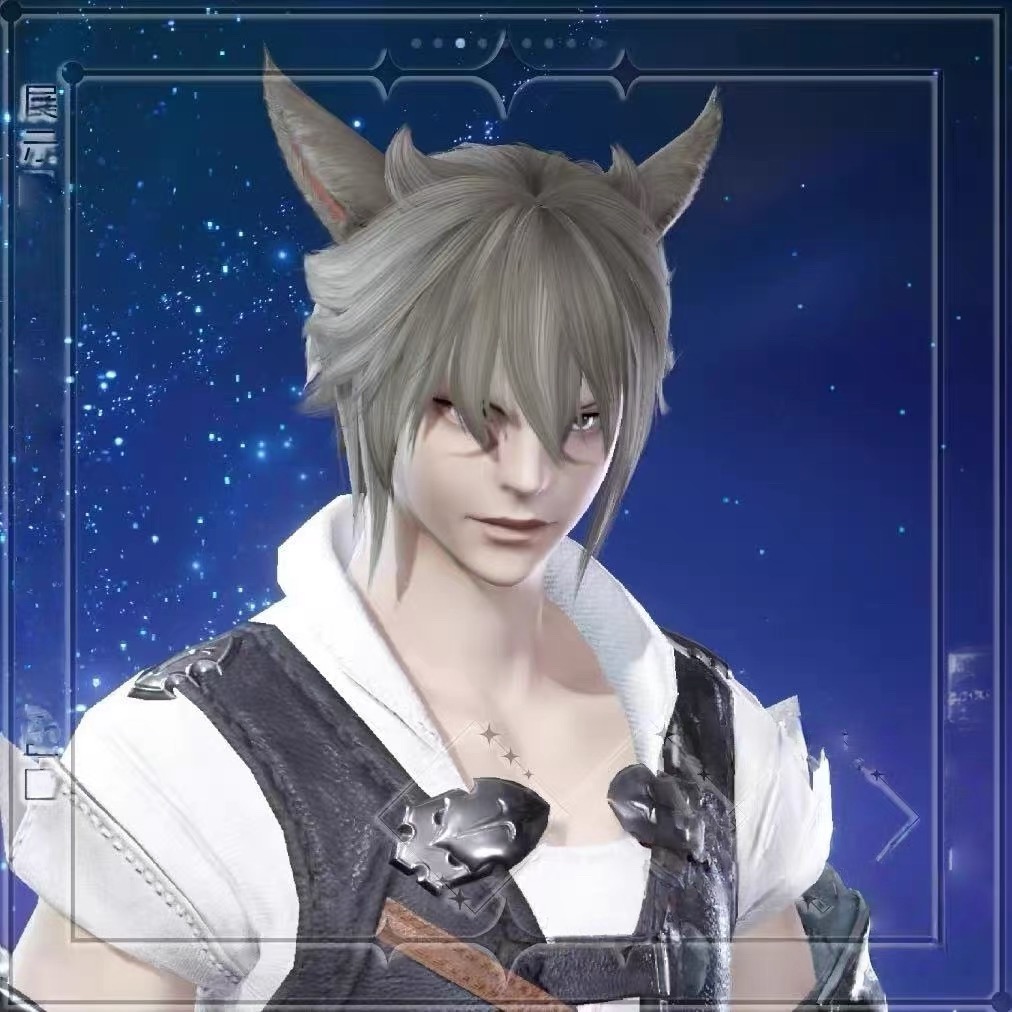【FF14手游】月猫/猫男/护月之民最终幻想14水晶世界捏脸QQ14捏脸