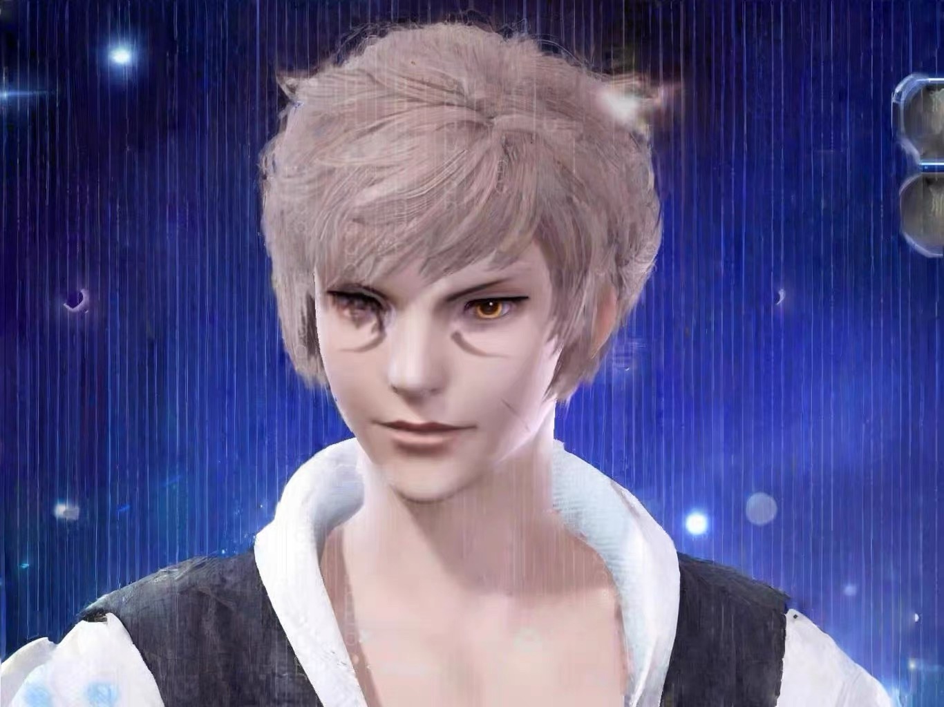 【QQ14捏脸】最终幻想14水晶世界捏脸 猫男捏脸  ff14手游猫男