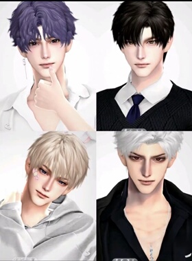 sims4模拟人生4人物男捏脸mod 恋与深空5人沈星回祁煜黎深夏以昼