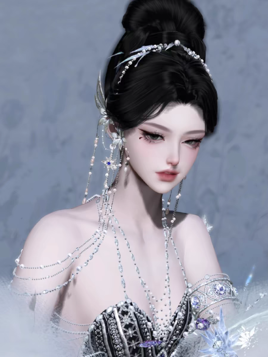 超模 双妆 逆水寒手游捏脸 铁衣素问九灵神相龙吟血河碎梦女通用
