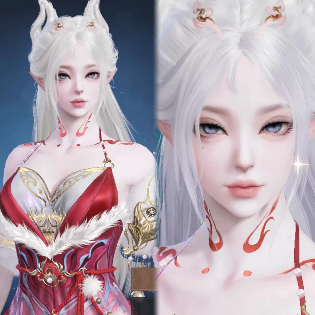 手游专用  永劫无间手游捏脸女 玉玲珑捏脸 蛇蝎美人 御姐寐