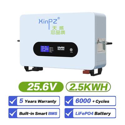 壁挂25.6V200Ah 家庭家用太阳能发电存电储能系统供电电源应急电