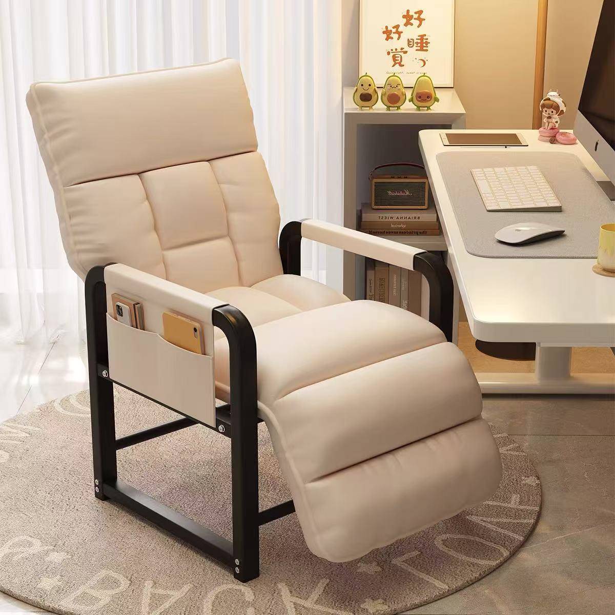 电脑椅宿舍椅子午休折叠椅可坐可躺两用懒人沙发学生宿舍靠背躺椅