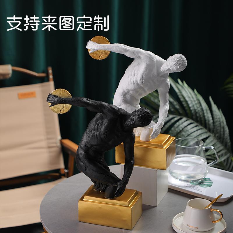 现代简约大卫树脂雕像创意客厅家居办公室软装轻奢摆件工艺品