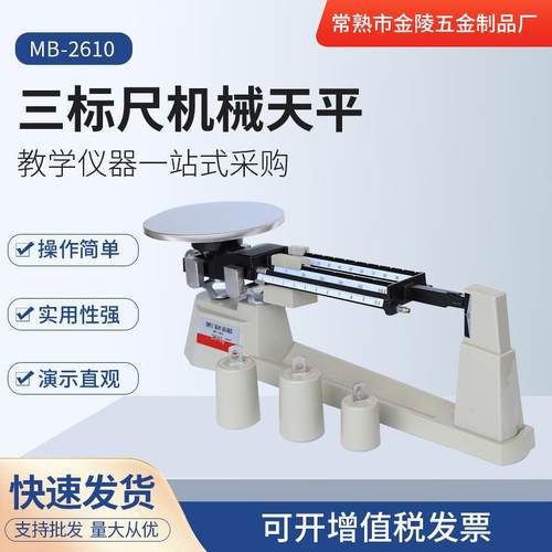 金陵五金厂中学生实验室教学仪器三标尺机械天平测量天平