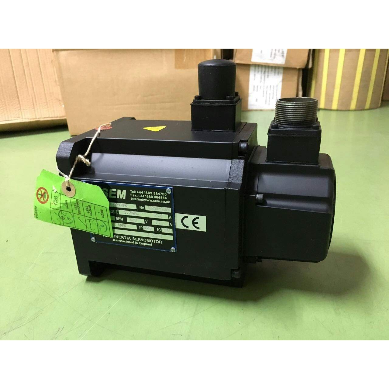 SEM马达HJ130C8-64S伺服电机HIGH INERTIA SERVOMOTOR HI130C8-68