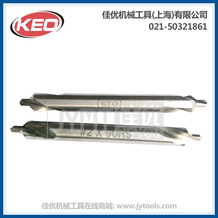 KEO 10190-10690标准型高速钢带倒角中心钻 90度