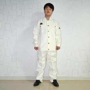 佰益纯棉纱卡耐高温船厂钢厂电焊阻燃工装防护套装防阻燃工作服