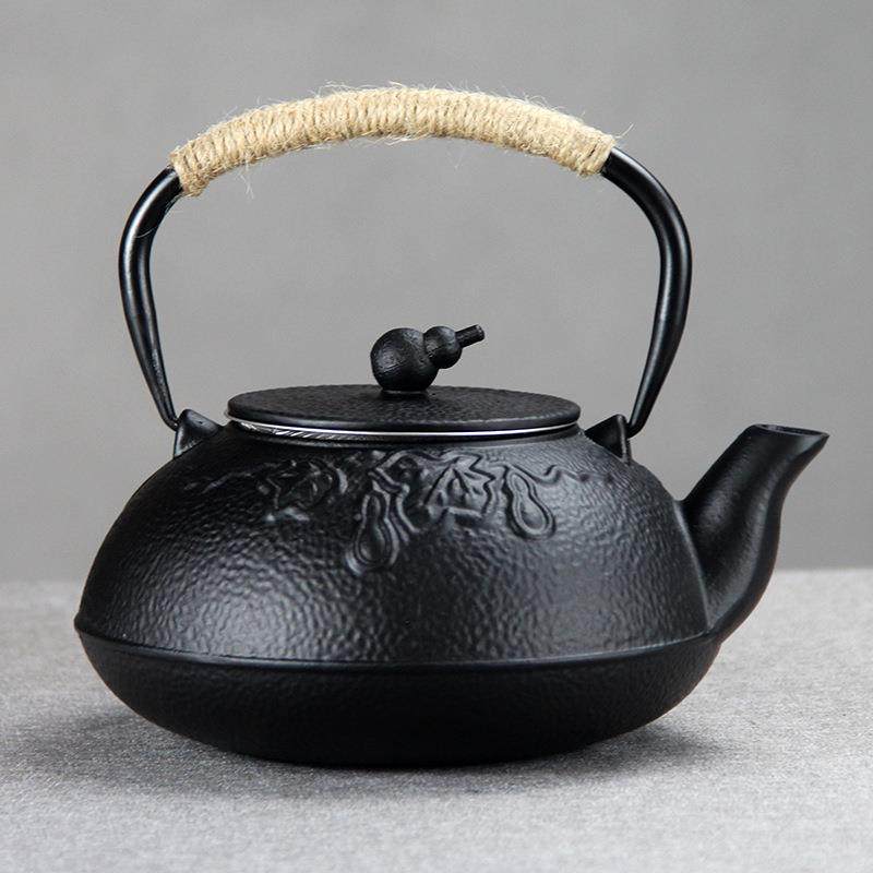 1200ml扁壶日式煮水泡茶手工铸铁壶茶壶水壶铁茶壶茶具套装摆件,农机/农具/农膜,其它农用工具,淘宝优惠券,粉丝福利购,淘宝优惠卷