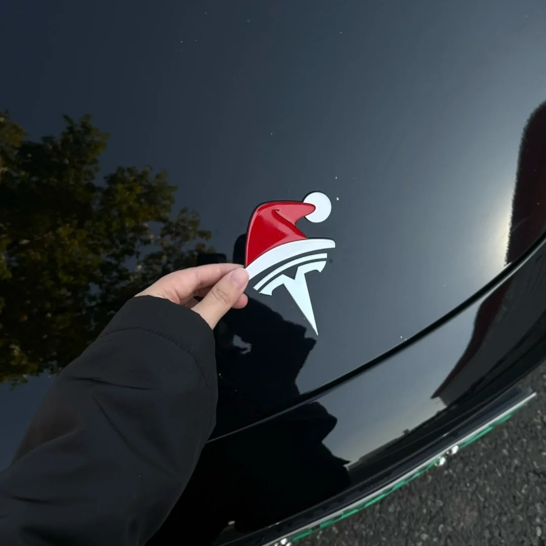 爱车也要进入圣诞月啦圣诞帽车贴